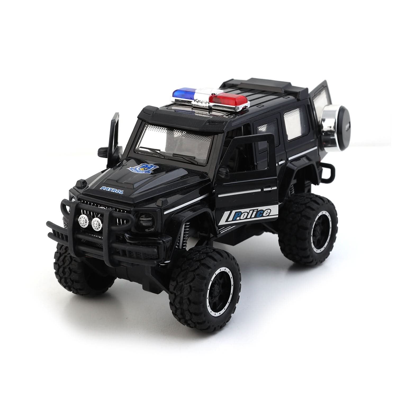 Friction Police Jeep Counter Toy  - Black, Non-Remote Control, Chase Value, Chase Value