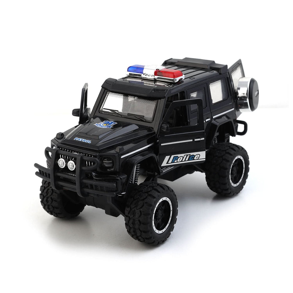 Friction Police Jeep Counter Toy  - Black, Non-Remote Control, Chase Value, Chase Value