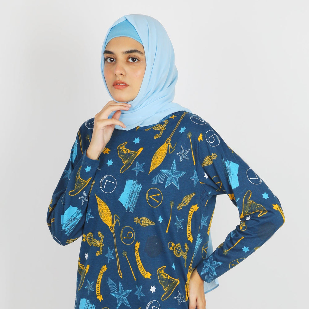 Women Full Sleeves 2pcs Suit - Blue, Women Co-Ord Set, Chase Value, Chase Value