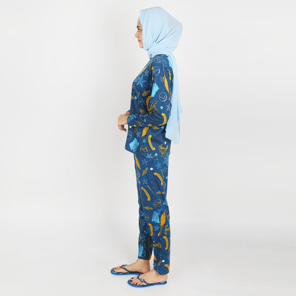 Women Full Sleeves 2pcs Suit - Blue, Women Co-Ord Set, Chase Value, Chase Value