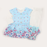 Newborn Girls Full Sleeves Suit - Blue, Newborn Girls Sets & Suits, Chase Value, Chase Value