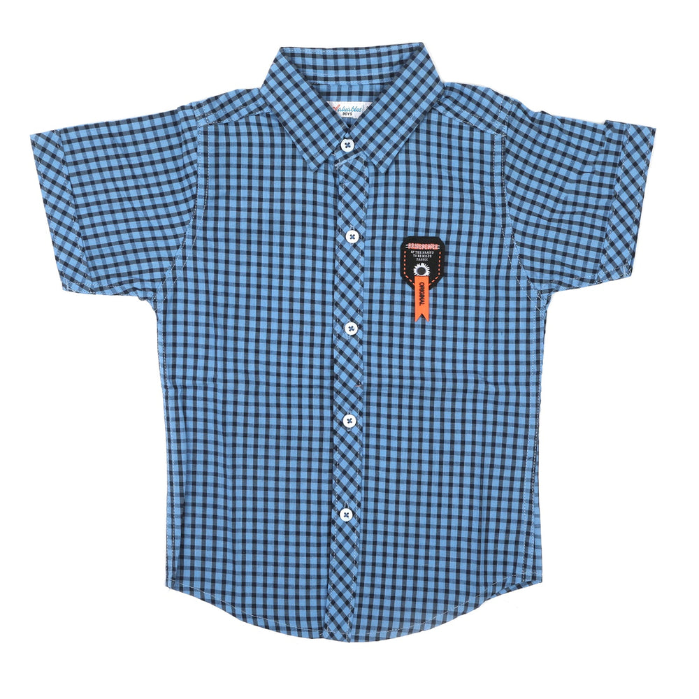 Boys Half Sleeves Causal Shirt - Blue, Boys Shirts, Chase Value, Chase Value