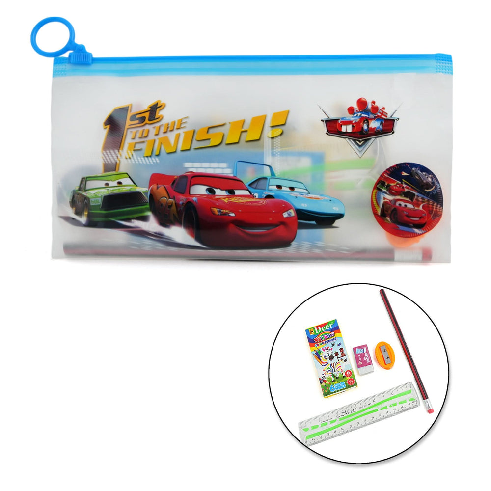 Pencil Pouch With Free Stationery Set - Blue, Stationery Pouch & Box, Chase Value, Chase Value