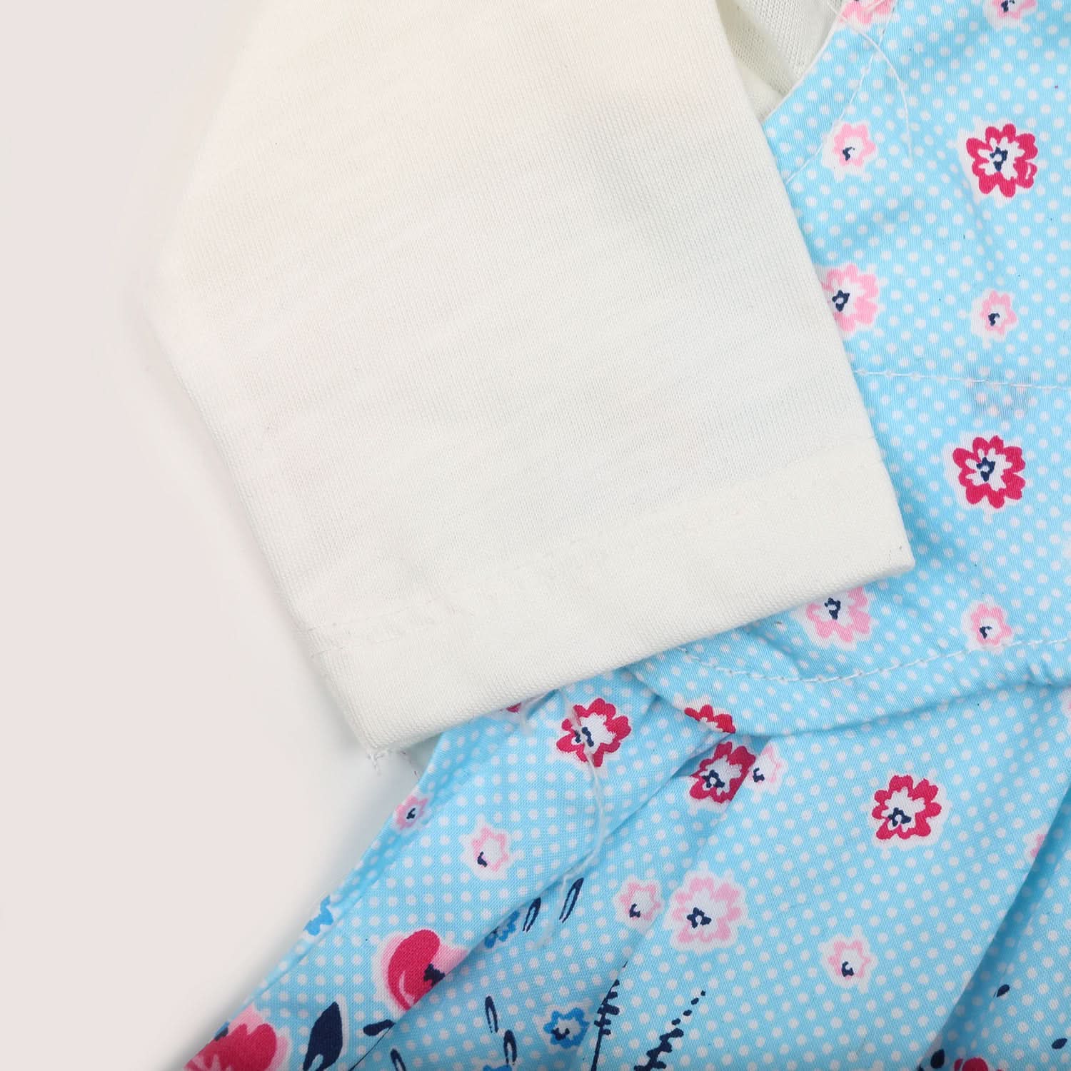Newborn Girls Full Sleeves Suit - Blue, Newborn Girls Sets & Suits, Chase Value, Chase Value