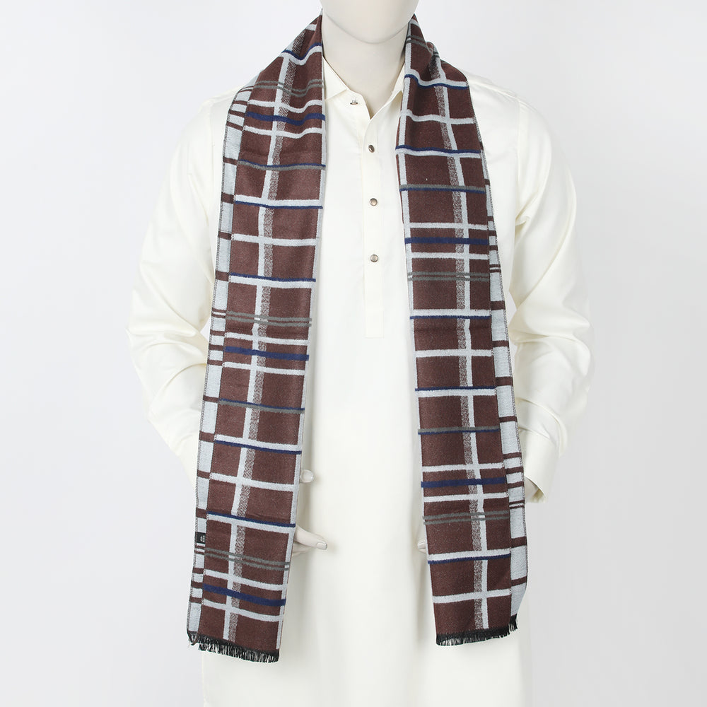 Men's Muffler - Brown, Men's Shawls & Mufflers, Chase Value, Chase Value