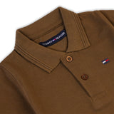 Boy’s Polo T-Shirt – Half Sleeve Smart Casual Tee for Boys - Brown, Boys T-Shirts, Chase Value, Chase Value