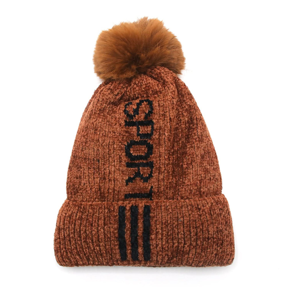 Women's Woolen Cap - Brown, Women's Cap & Other Accessories, Chase Value, Chase Value