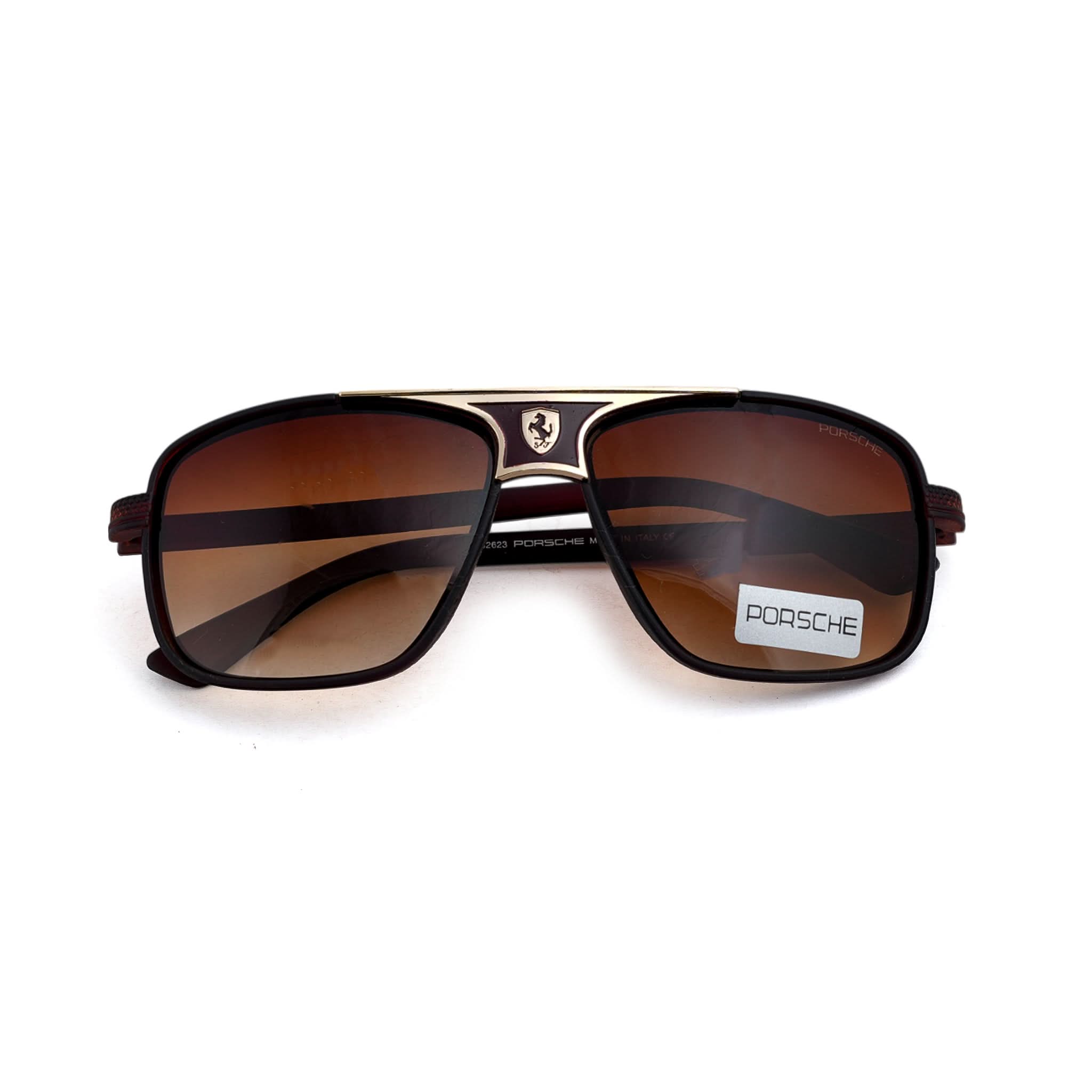 Men's Sunglasses With Pouch - Brown, Men's Sunglasses, Chase Value, Chase Value