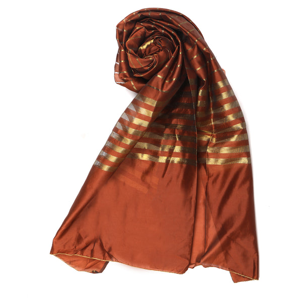 Women's Khadi Dupatta - Brown
