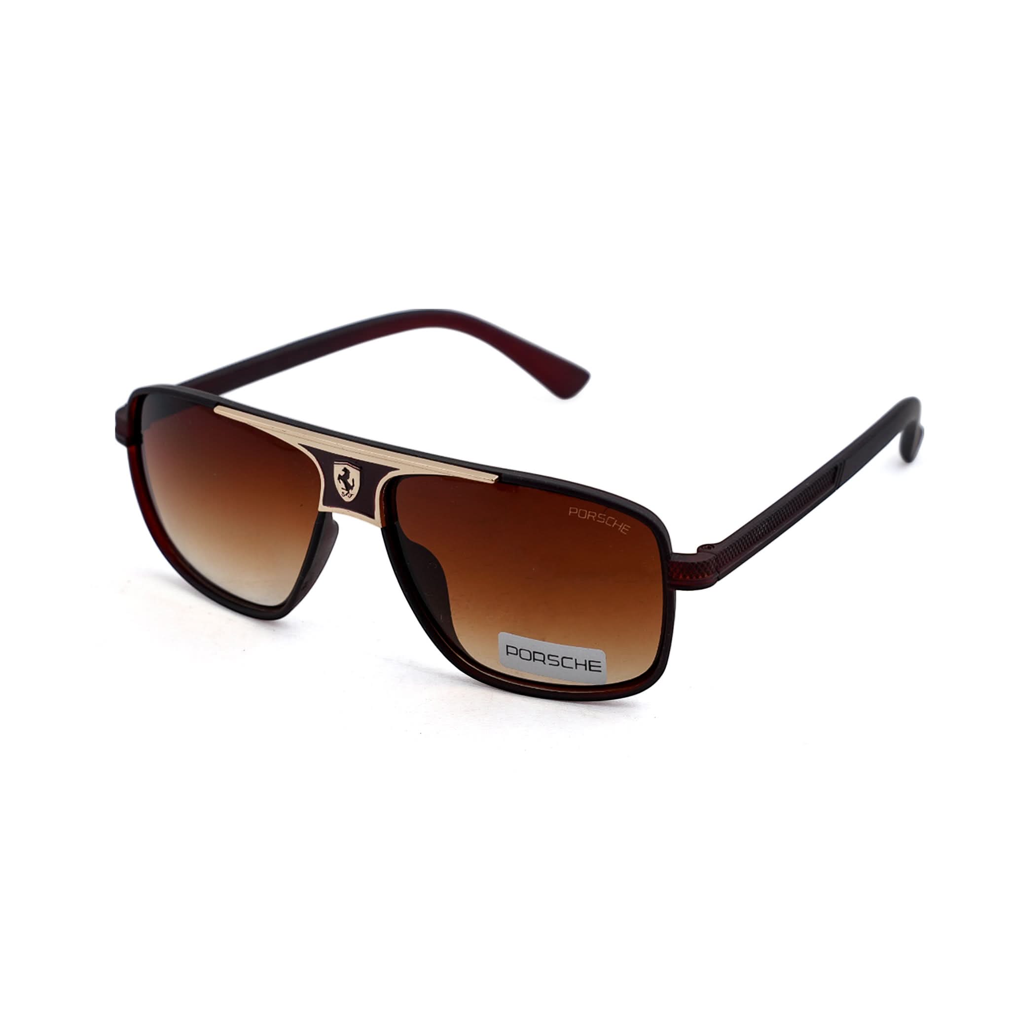 Men's Sunglasses With Pouch - Brown, Men's Sunglasses, Chase Value, Chase Value