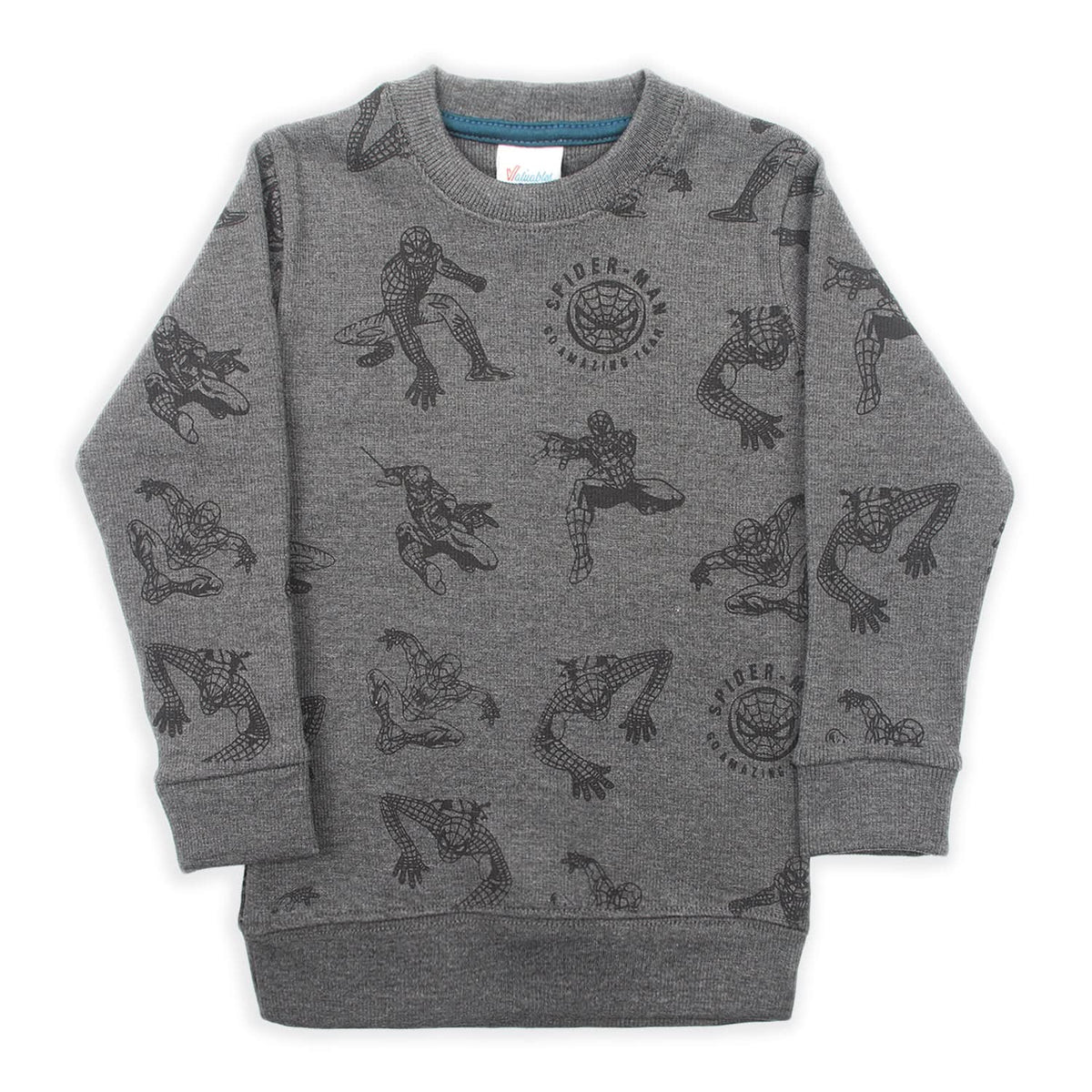Boys Full Sleeves SweatShirt - Charcoal, Boys Hoodies & Sweat Shirts, Chase Value, Chase Value