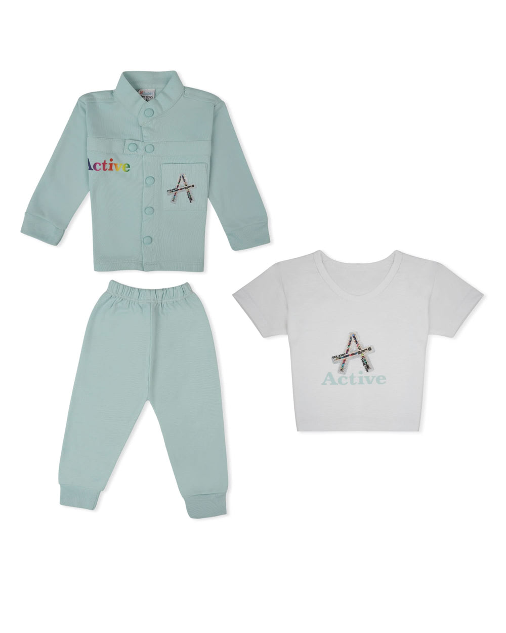Valuables Newborn Boys 3-Piece Interlock Suit, Newborn Boys Sets & Suits, Chase Value, Chase Value