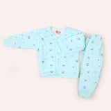 Newborn Girls Full Sleeves Suit - Cyan, Newborn Girls Sets & Suits, Chase Value, Chase Value