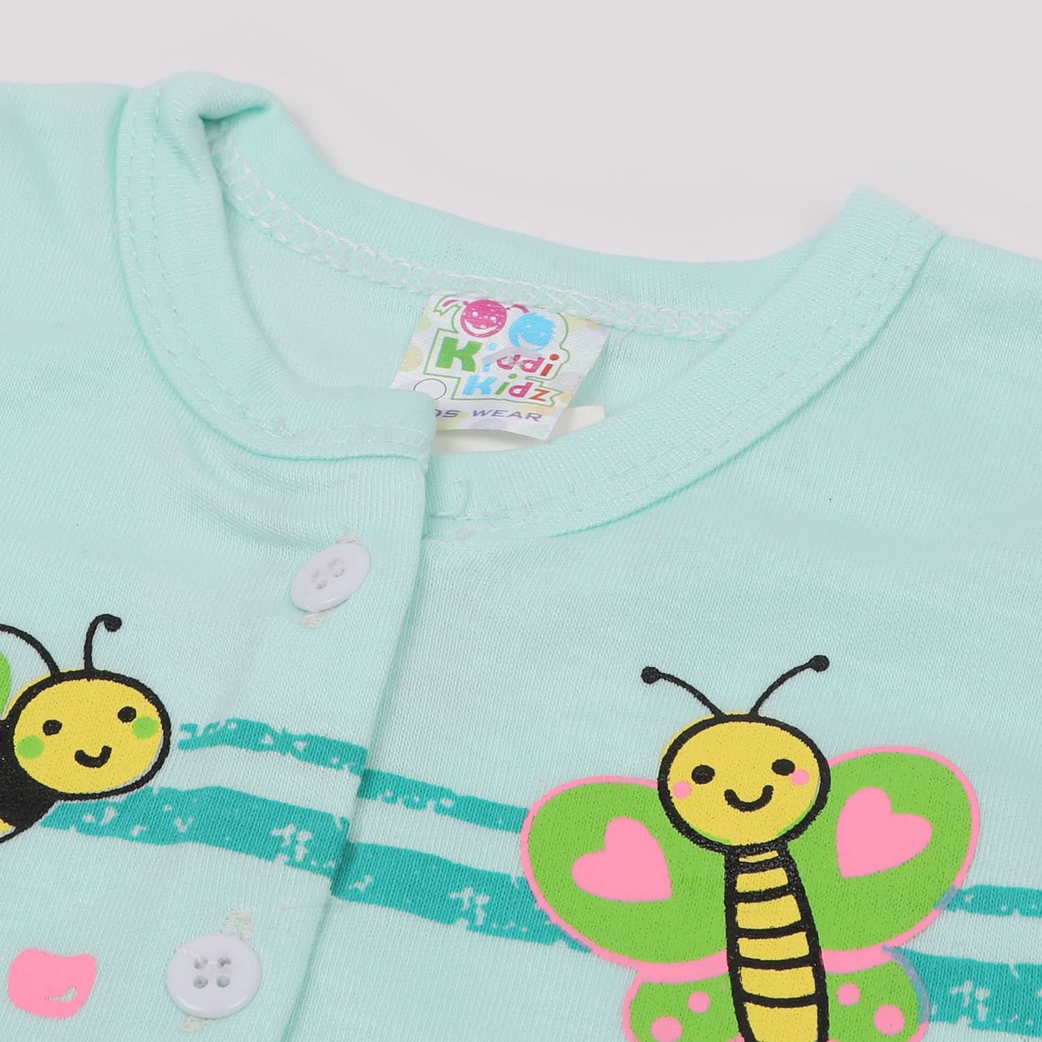 Newborn Girls Half Sleeves Suit - Cyan, Newborn Girls Sets & Suits, Chase Value, Chase Value