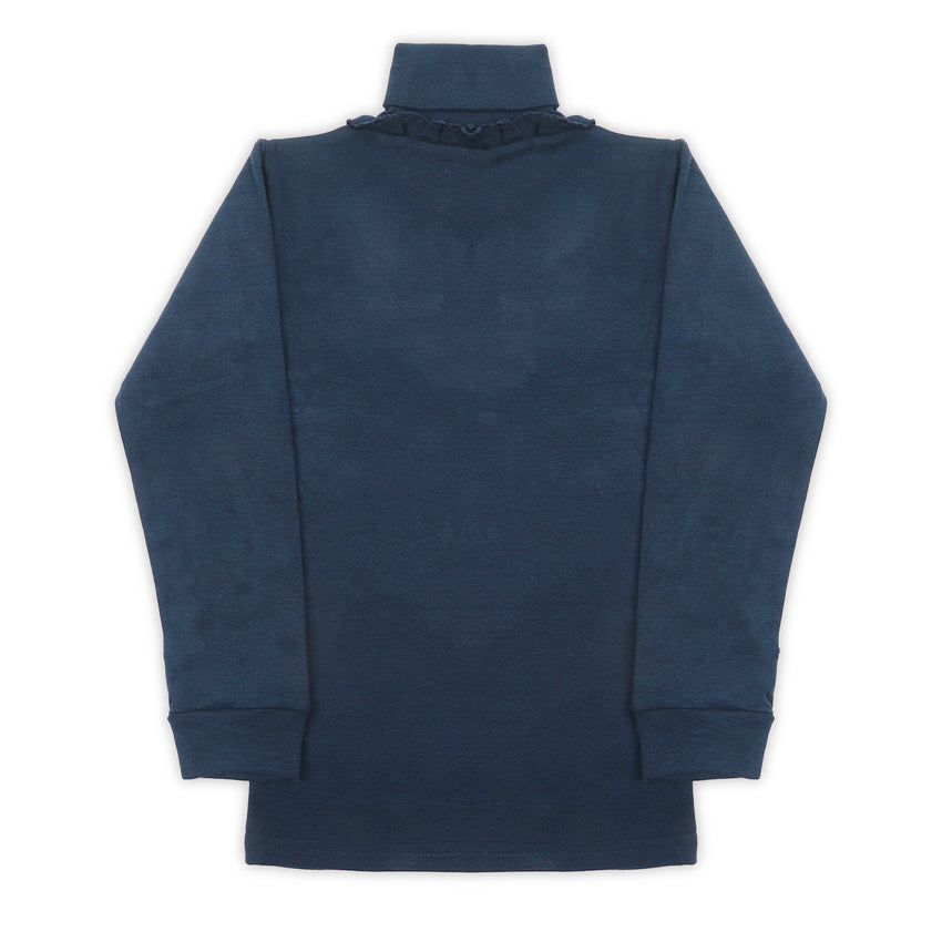 Girls High Neck - Dark Blue