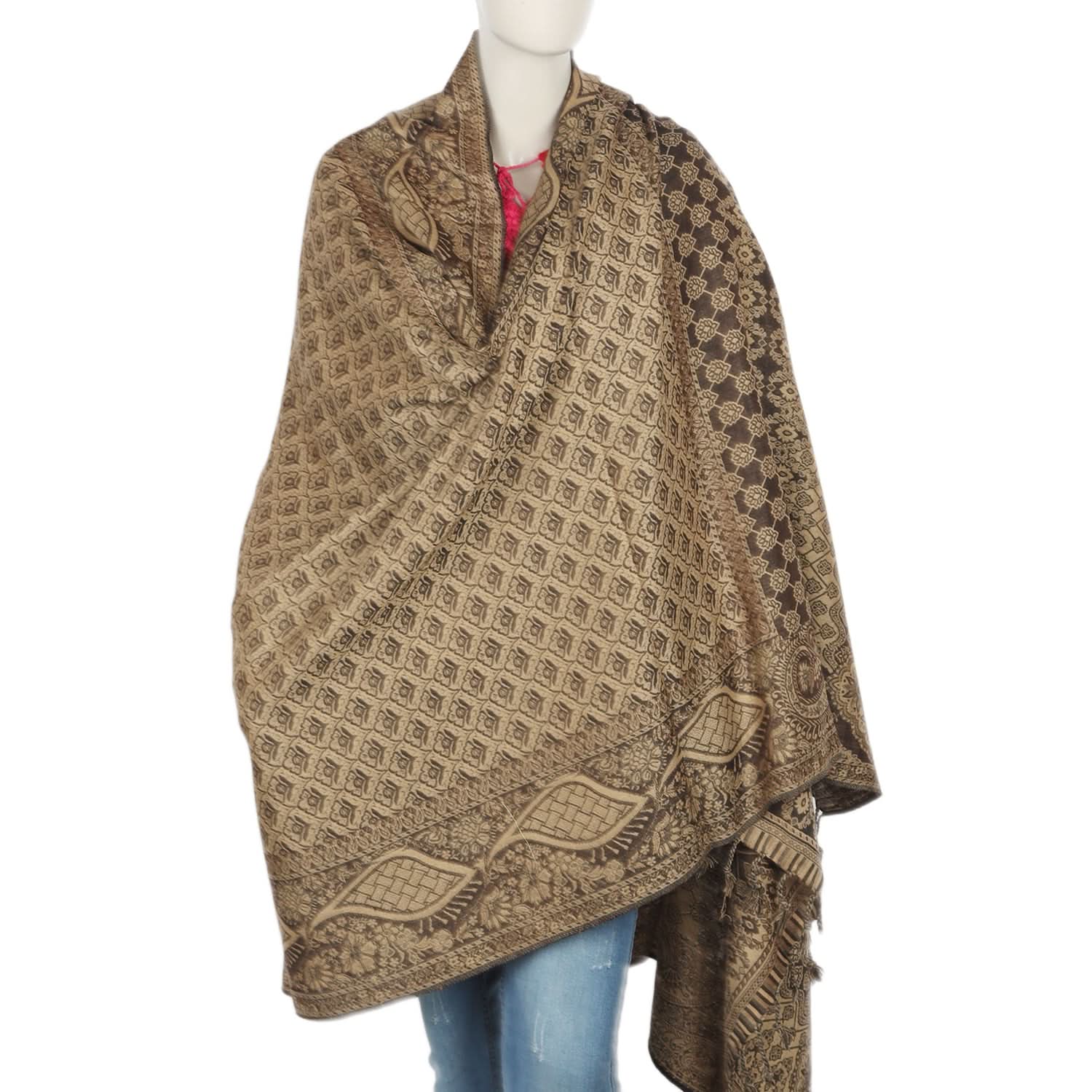 Women's Shawl - Dark Brown, Women Shawls & Scarves, Chase Value, Chase Value