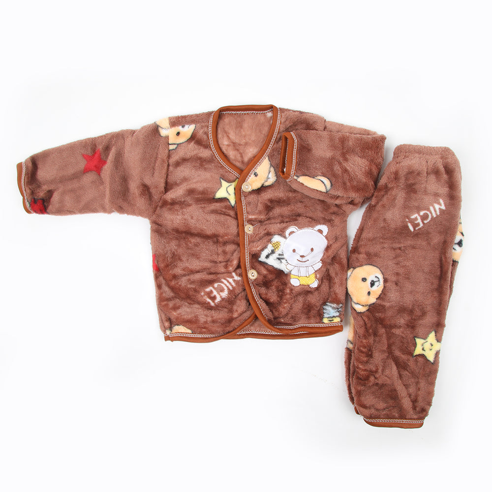 Newborn Boys Full Sleeves Suit - Dark Brown, Newborn Boys Sets & Suits, Chase Value, Chase Value