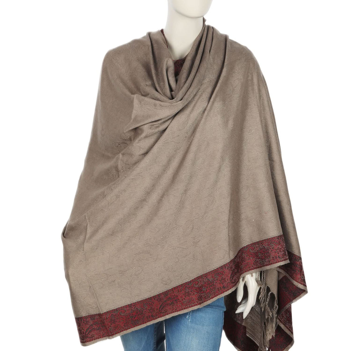 Women's Shawl - Dark Brown, Women Shawls & Scarves, Chase Value, Chase Value