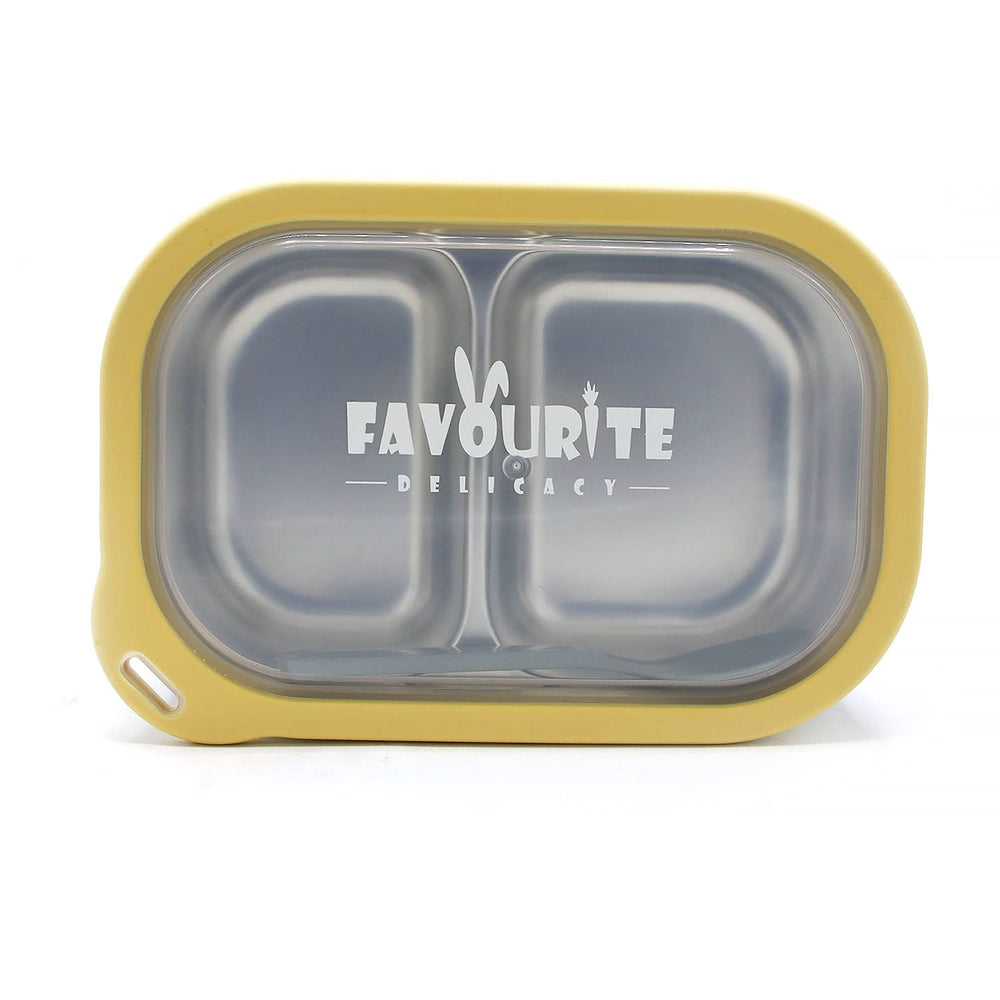 Lunch Box With Spoon - Dark Green, Tiffin Boxes & Bottles, Chase Value, Chase Value