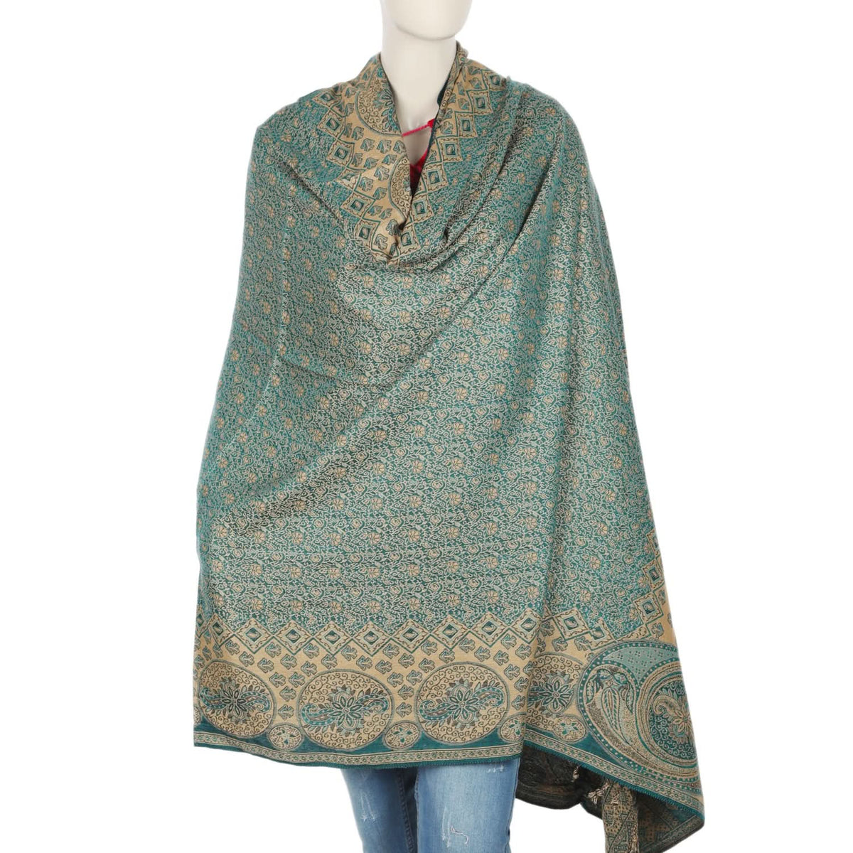 Women's Shawl - Dark Green, Women Shawls & Scarves, Chase Value, Chase Value
