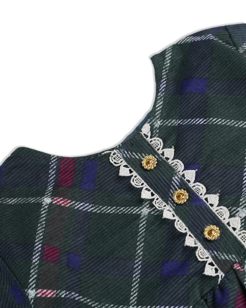 Girls Frock - Dark Green, Girls Frocks, Chase Value, Chase Value