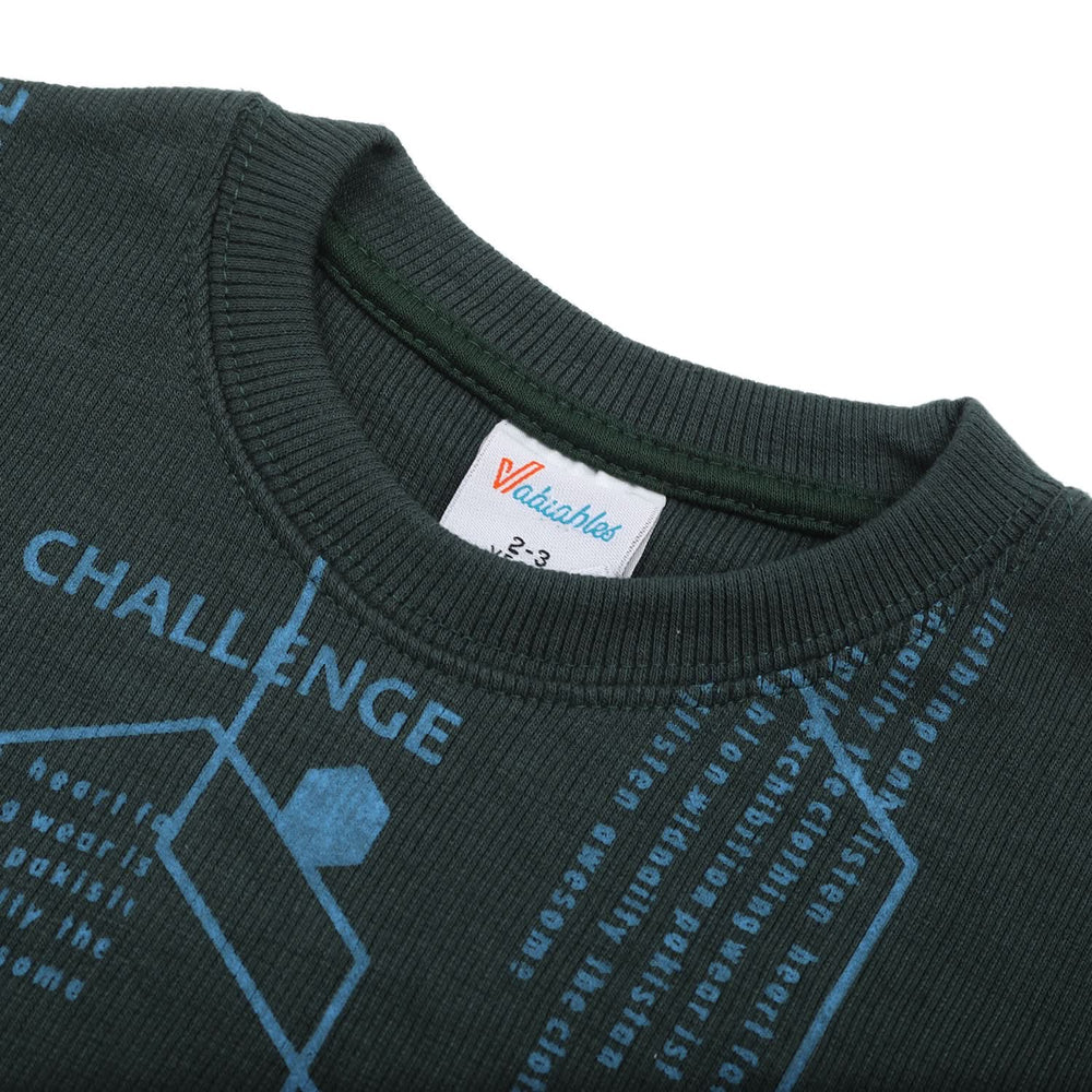 Boys Full Sleeves SweatShirt - Dark Green, Boys Hoodies & Sweat Shirts, Chase Value, Chase Value