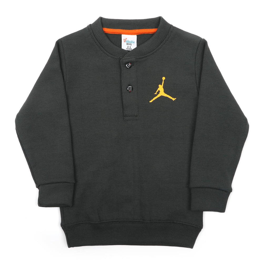 Boys Full Sleeves SweatShirt - Dark Grey, Boys Hoodies & Sweat Shirts, Chase Value, Chase Value