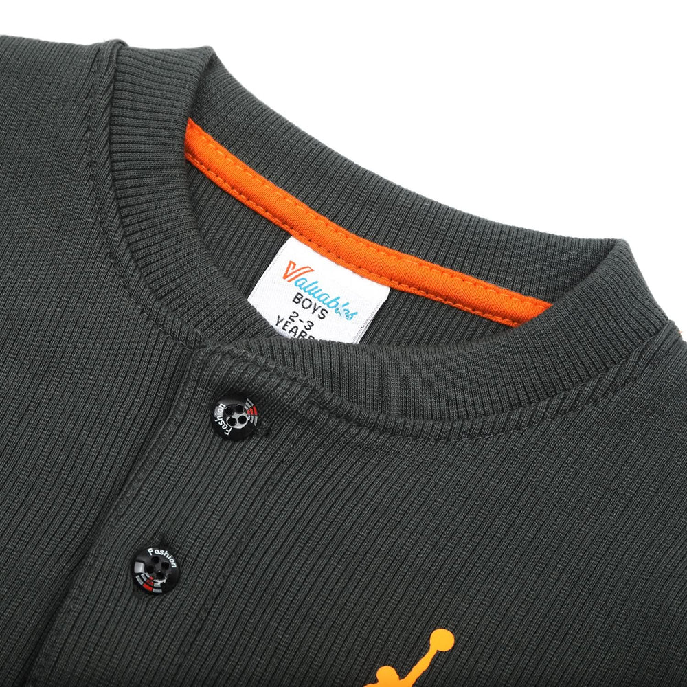 Boys Full Sleeves SweatShirt - Dark Grey, Boys Hoodies & Sweat Shirts, Chase Value, Chase Value