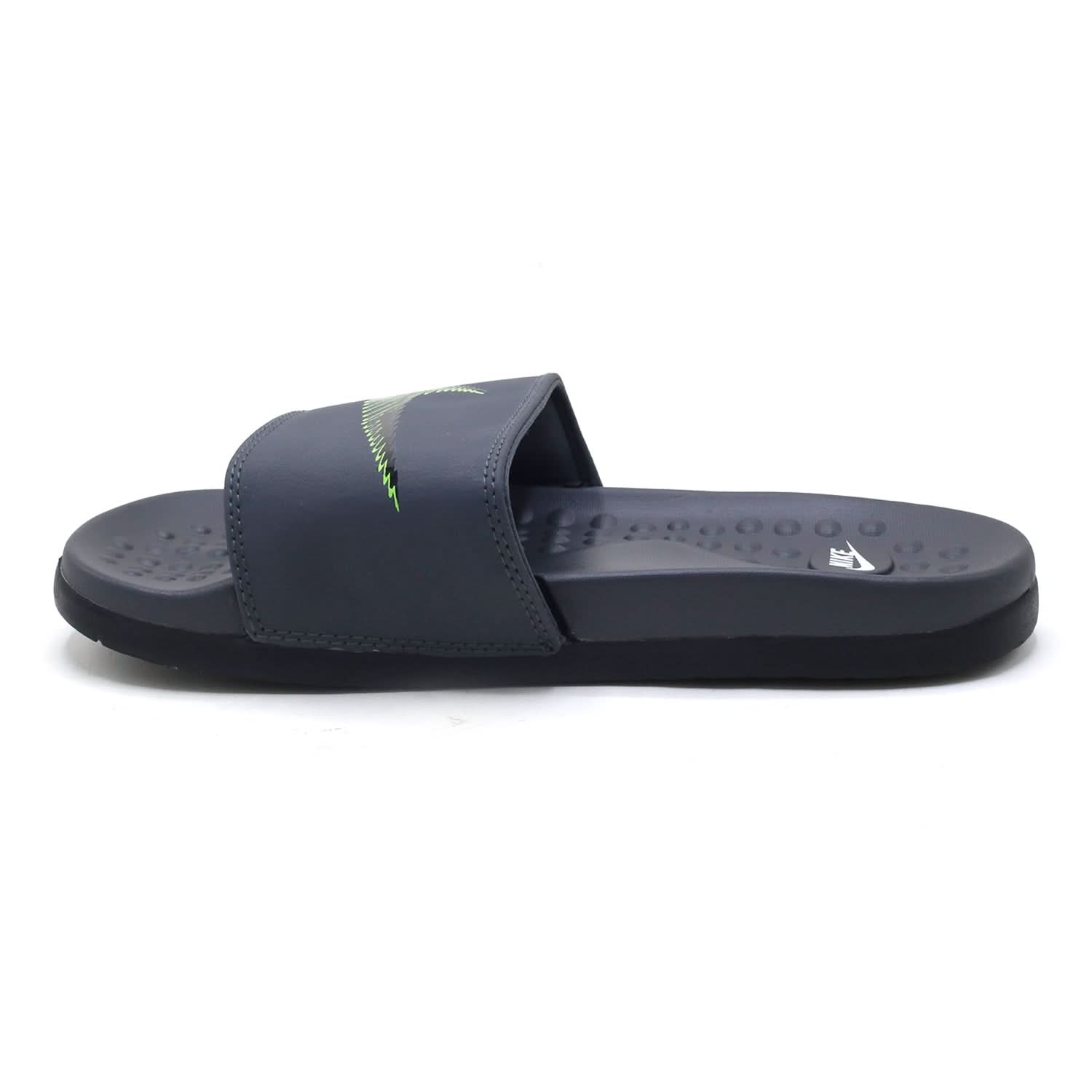 Synthetic Slip On Flat Nike 22 Slider - Dark Grey, Men's Slippers, Chase Value, Chase Value