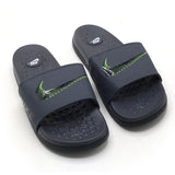 Synthetic Slip On Flat Nike 22 Slider - Dark Grey, Men's Slippers, Chase Value, Chase Value