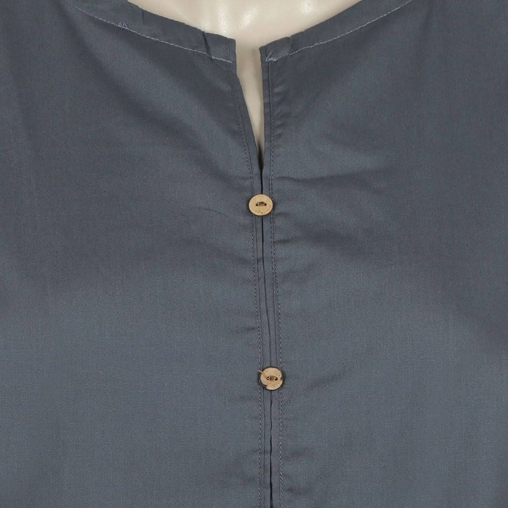 Women's Plain Kurti - Dark Grey, Women Ready Kurtis, Chase Value, Chase Value