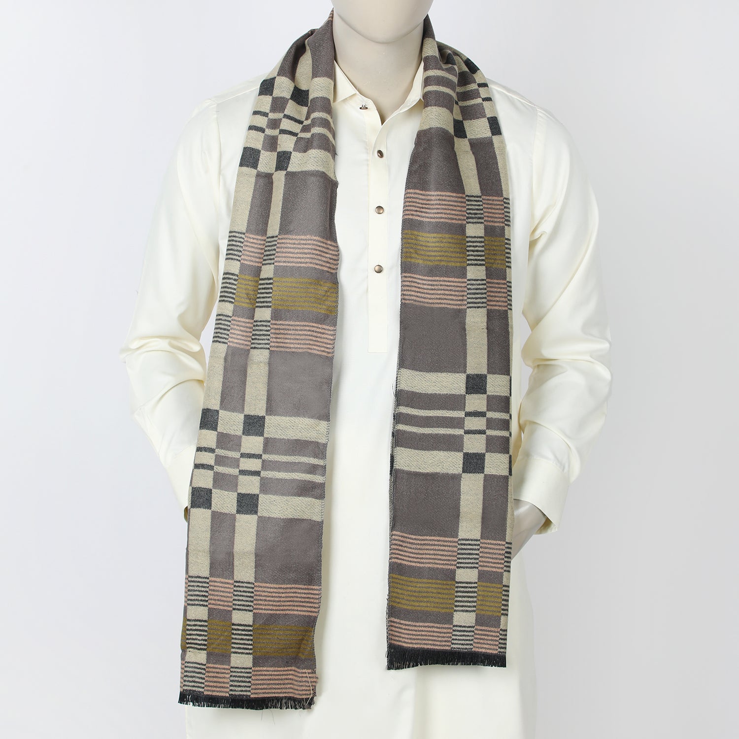 Men's Muffler - Fawn, Men's Shawls & Mufflers, Chase Value, Chase Value