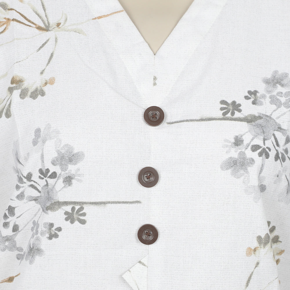 Women's Printed Kurti - Fawn, Women Ready Kurtis, Chase Value, Chase Value