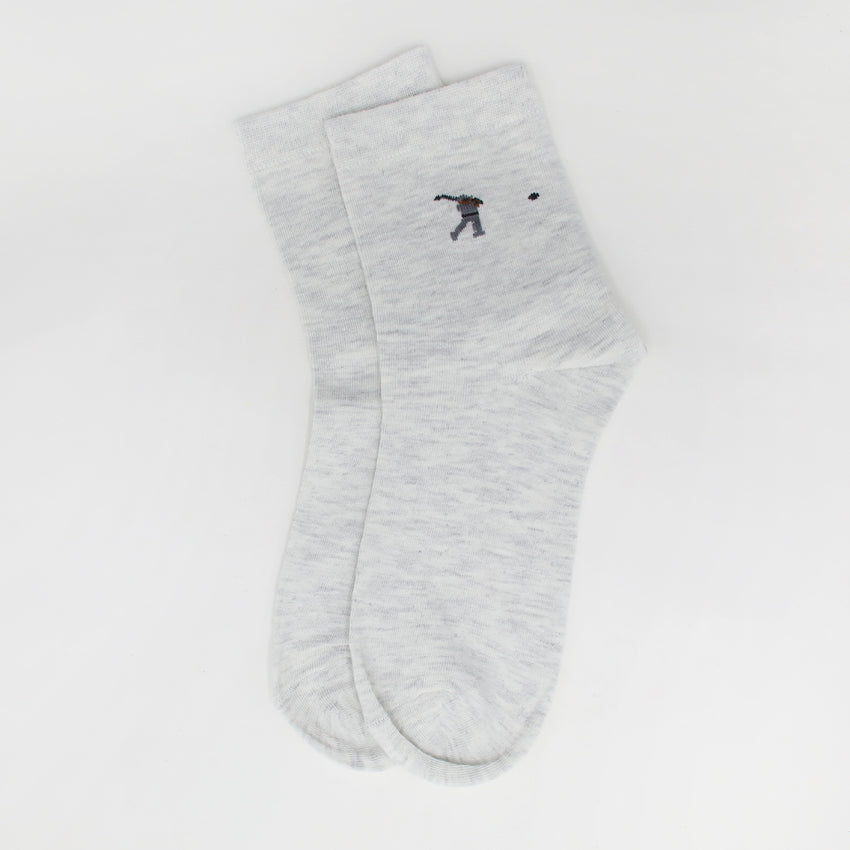 Men's Long Ankle Socks - Fawn