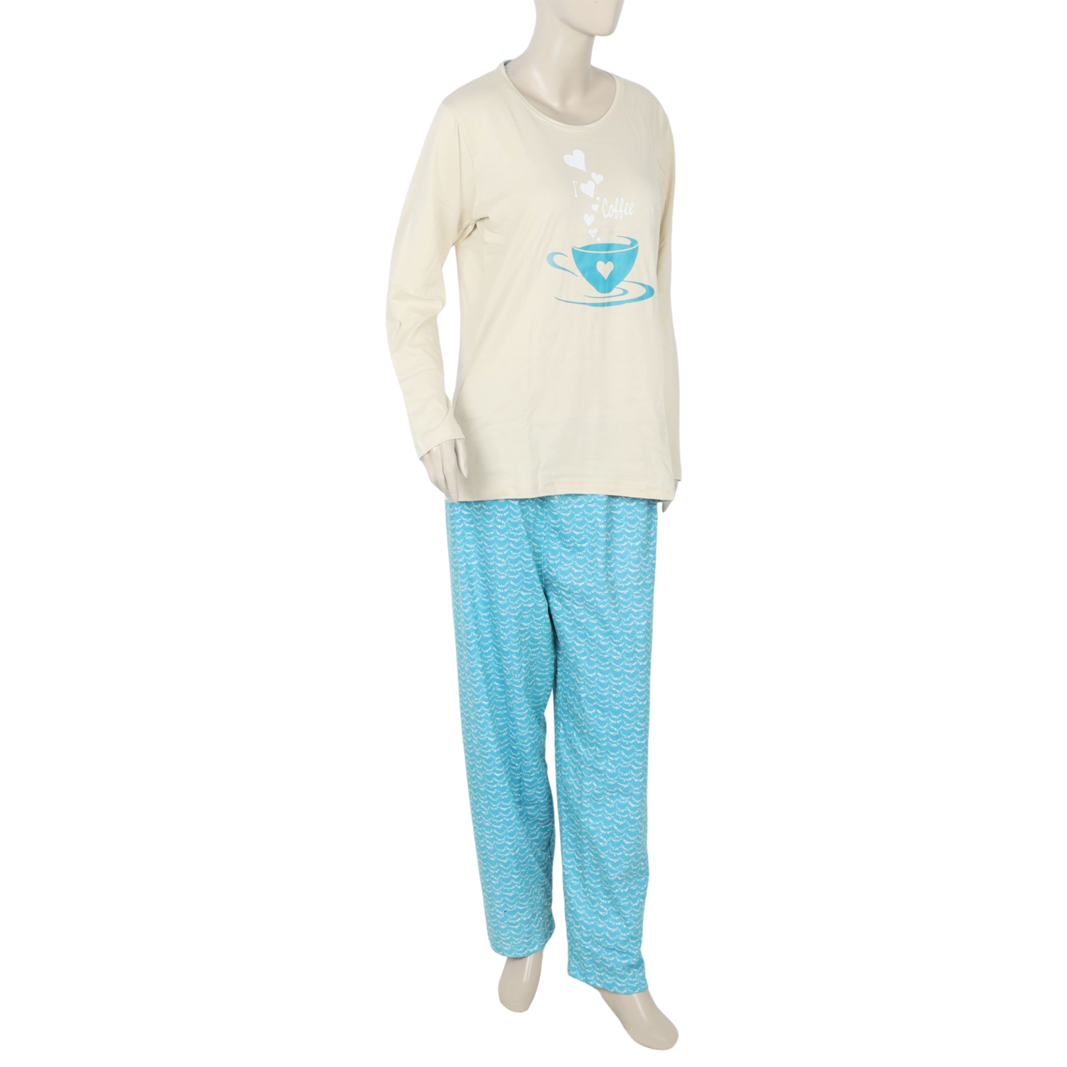 Women's Full Sleeves Night Suit - Fawn, Women Night Suit, Chase Value, Chase Value