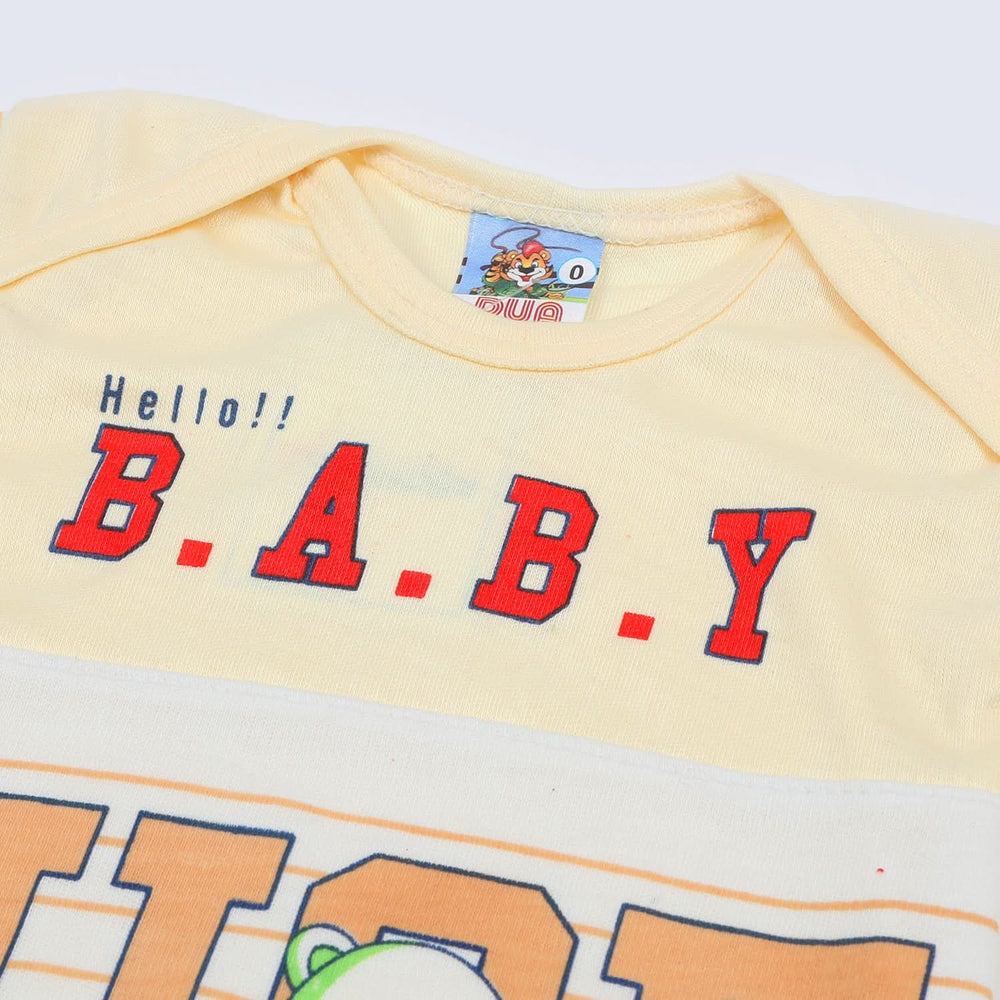 Newborn Boys Half Sleeves Suit - Fawn, Newborn Boys Sets & Suits, Chase Value, Chase Value