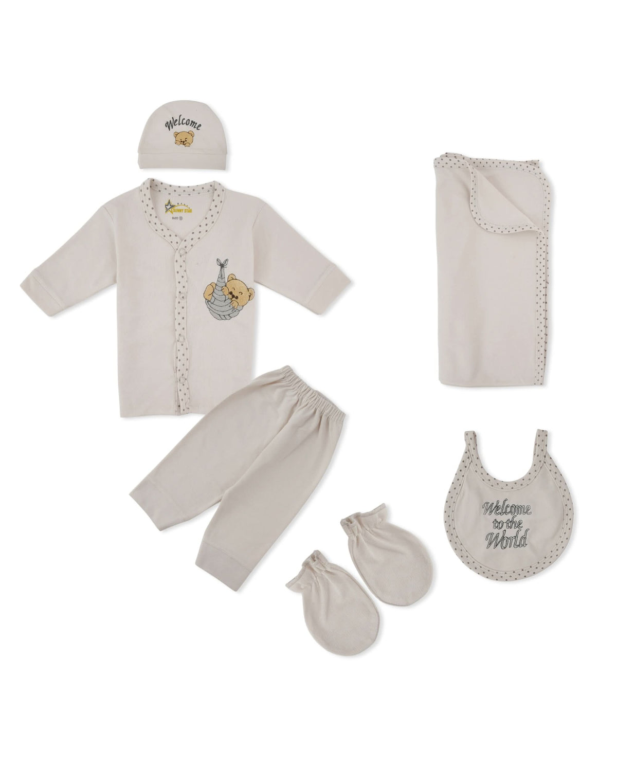 Newborn 6Pcs Gift Set, Newborn Gift Set, Chase Value, Chase Value
