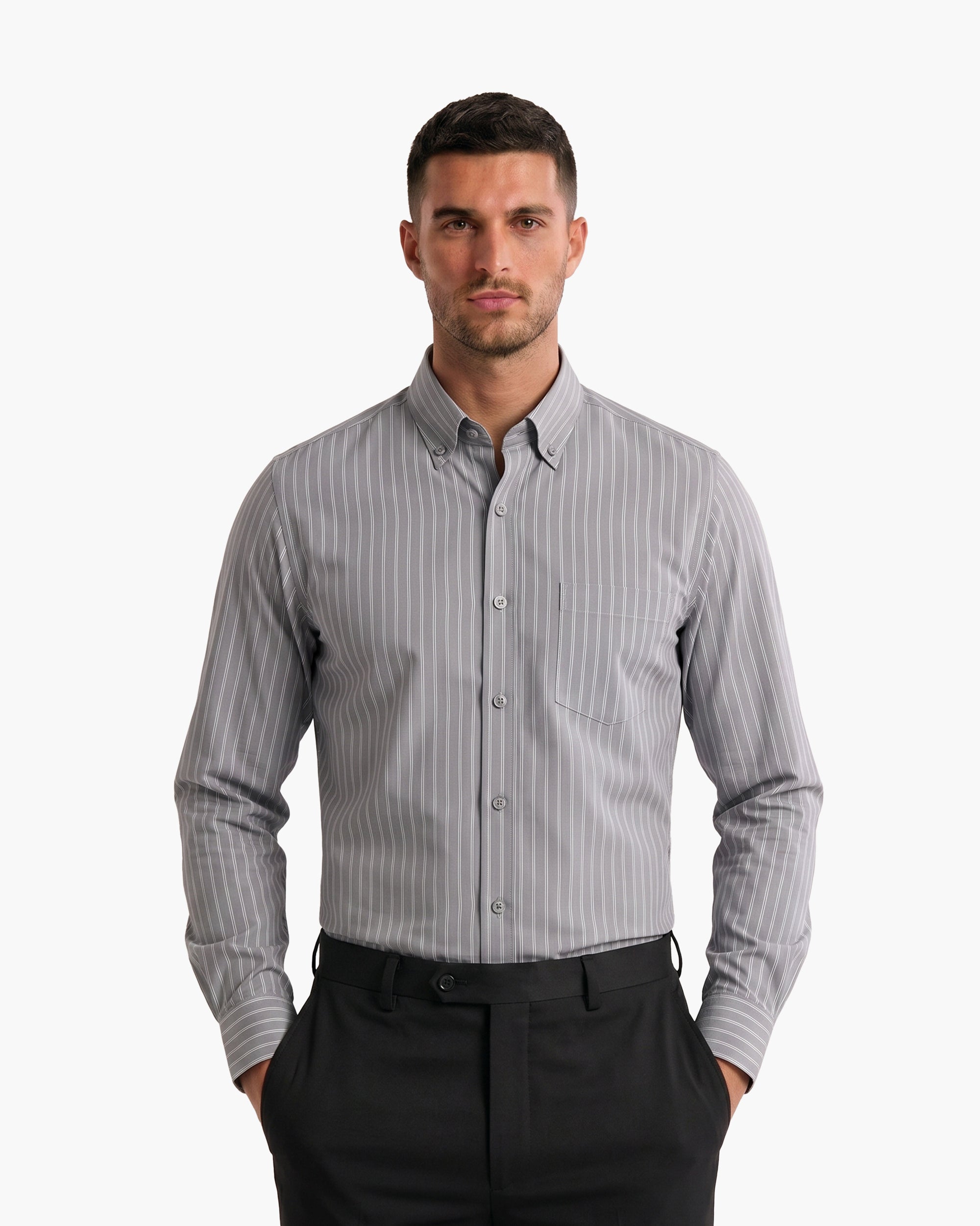 Eminent Men's Formal Stripe Shirt