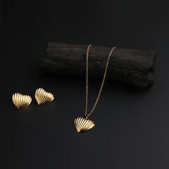 Women's Locket Set - Golden