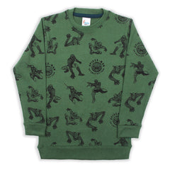 Boys Full Sleeves SweatShirt - Green