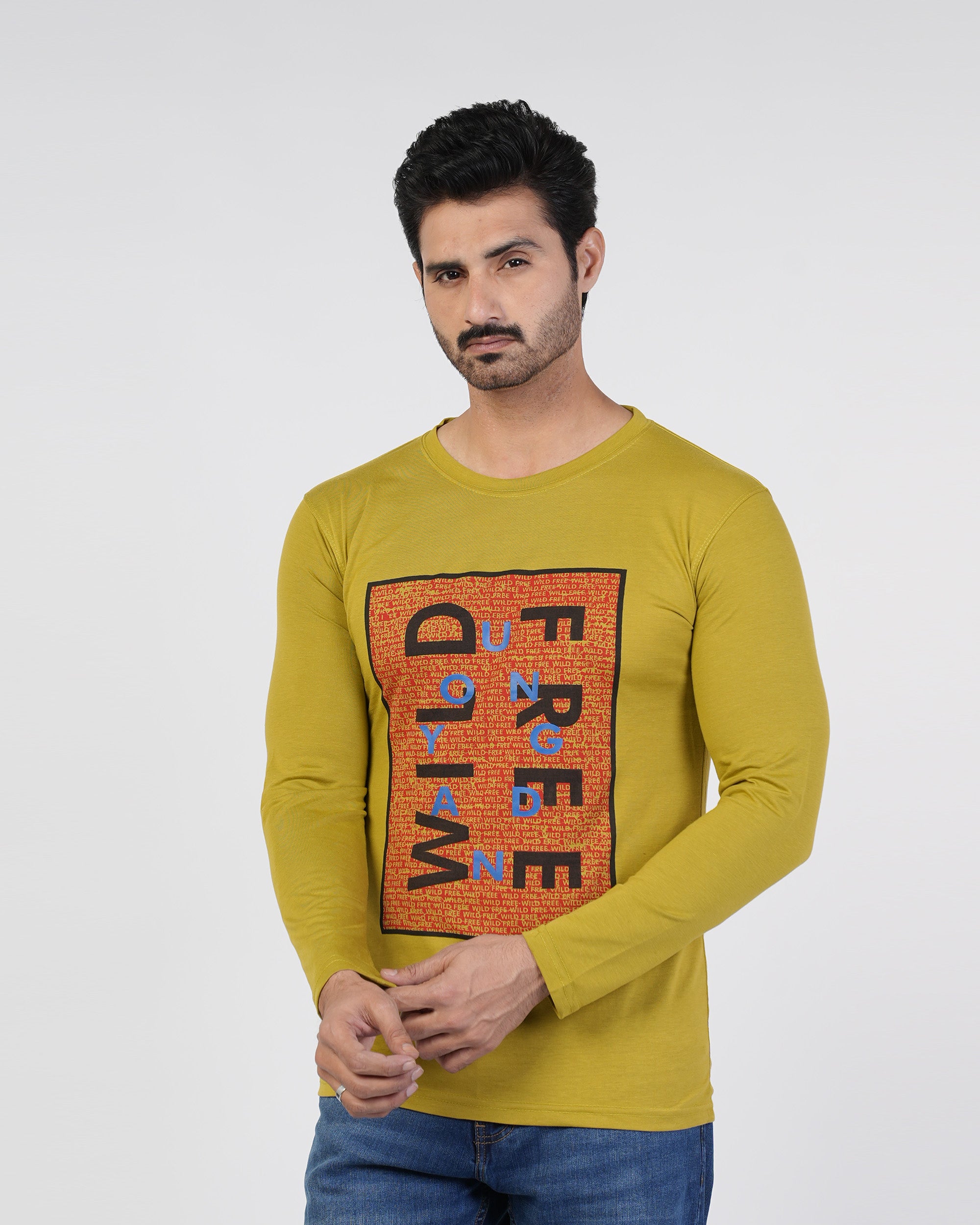 Men’s Printed Full Sleeves T-Shirt, Men's T-Shirts & Polos, Chase Value, Chase Value
