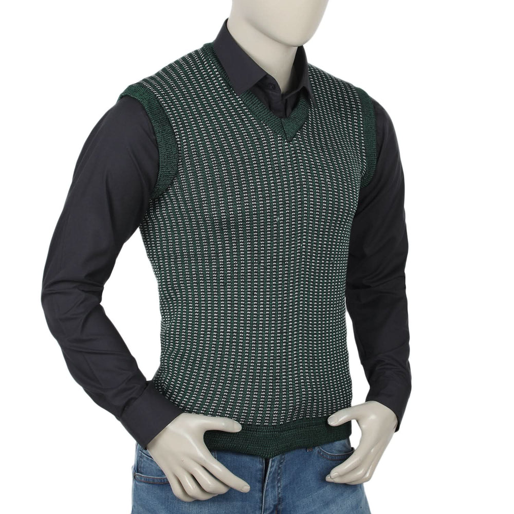 Men's Sleevless Sweater  - Green, Men's Sweater & Sweat Shirts, Chase Value, Chase Value