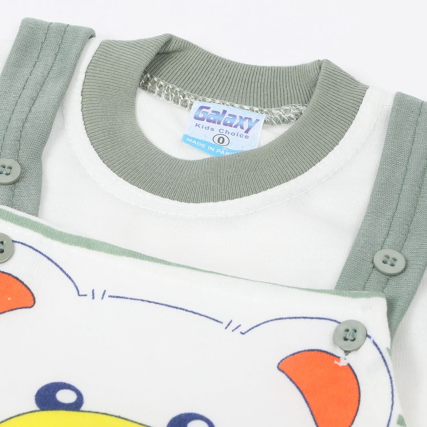 Newborn Boys Half Sleeves Romper - Green, Newborn Boys Rompers, Chase Value, Chase Value