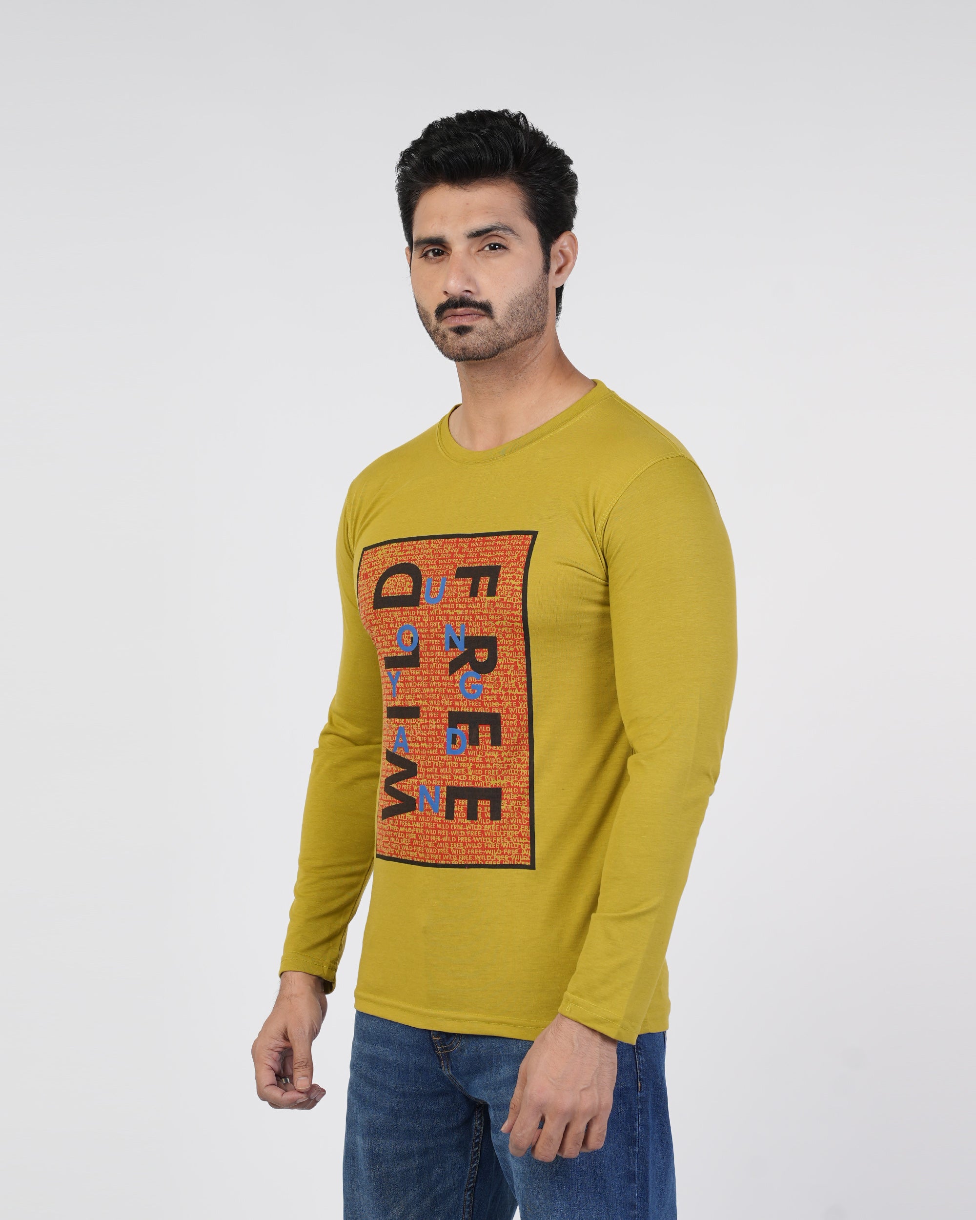 Men’s Printed Full Sleeves T-Shirt, Men's T-Shirts & Polos, Chase Value, Chase Value
