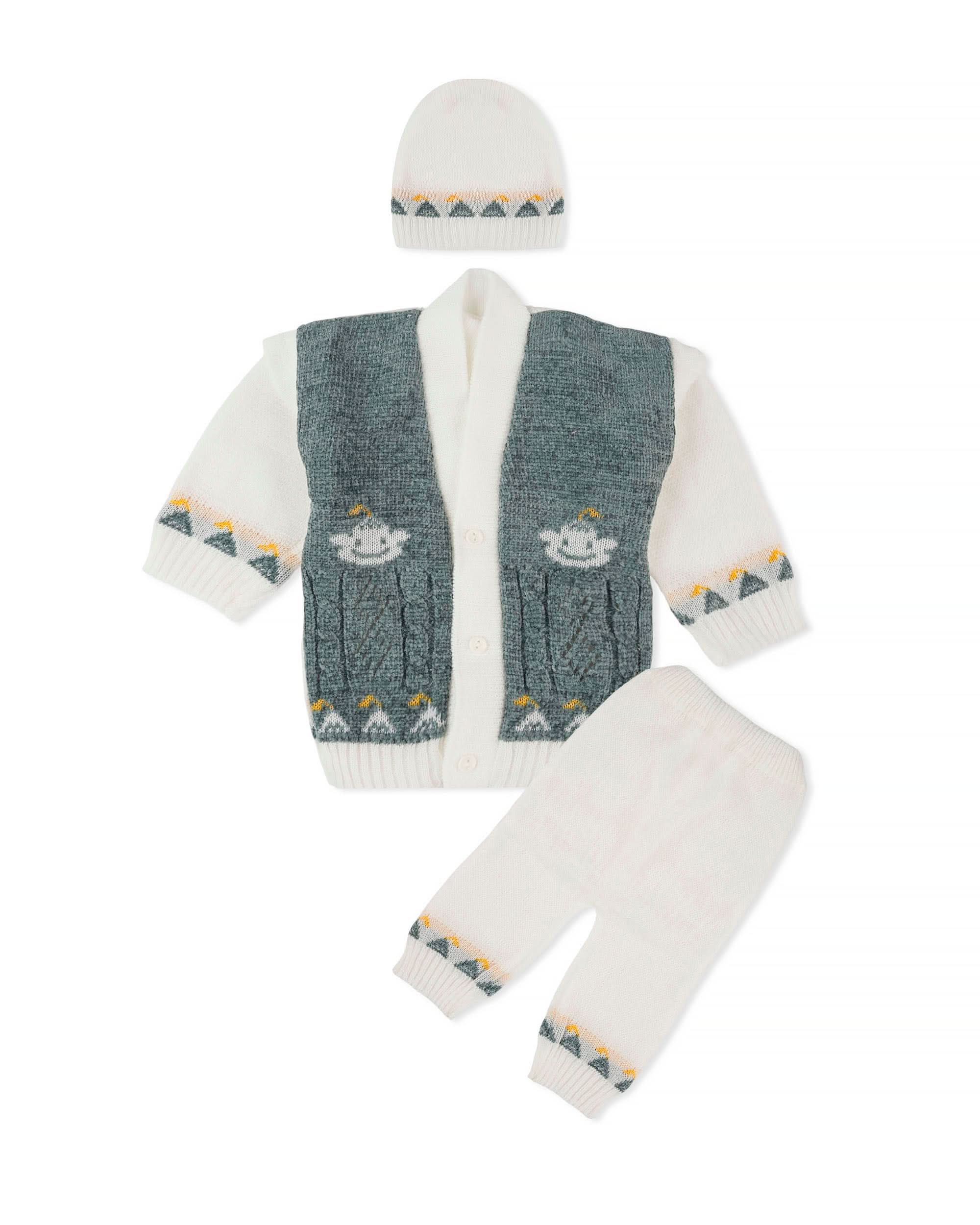 Newborn Boys Irani Suit – 4 Piece Set, Newborn Boys Sets & Suits, Chase Value, Chase Value
