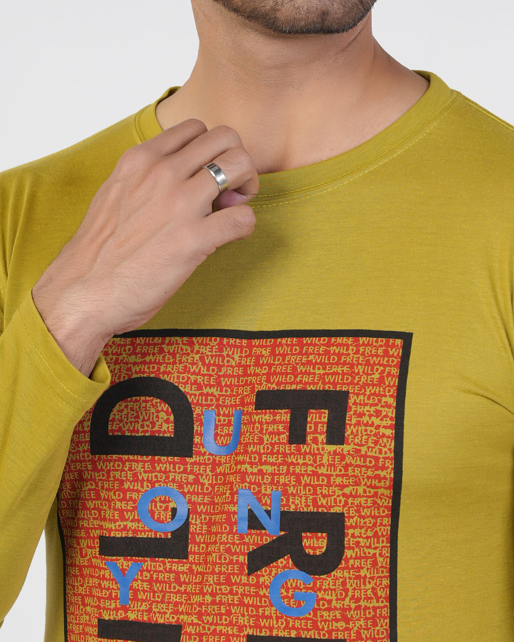 Men’s Printed Full Sleeves T-Shirt, Men's T-Shirts & Polos, Chase Value, Chase Value