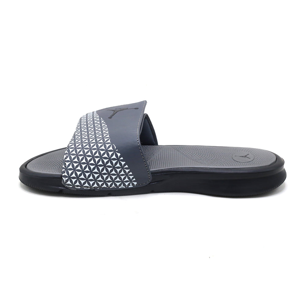 Men's Slider - Grey & Black, Men's Slippers, Chase Value, Chase Value