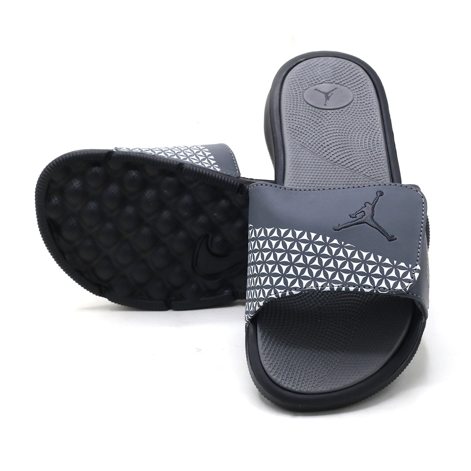 Men's Slider - Grey & Black, Men's Slippers, Chase Value, Chase Value