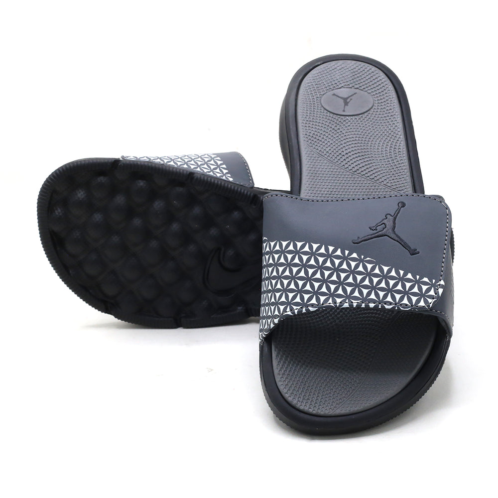 Men's Slider - Grey & Black, Men's Slippers, Chase Value, Chase Value