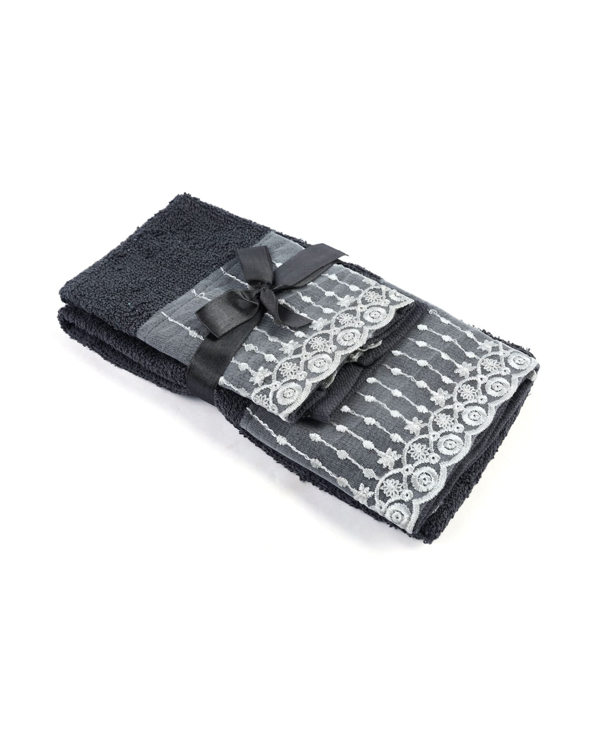 Valuable Lace Towels Pack Of 2 Set, Face Towels, Chase Value, Chase Value